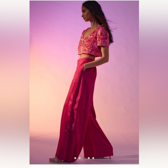 By Anthropologie palazzo utility pants (10) - Picture 2 of 5